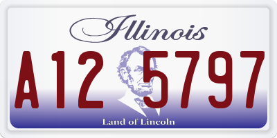 IL license plate A125797