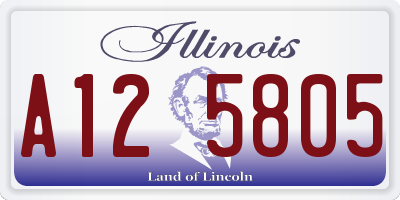 IL license plate A125805