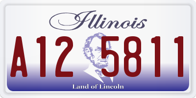 IL license plate A125811