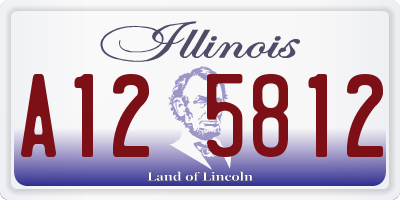 IL license plate A125812