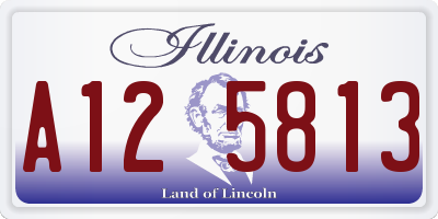 IL license plate A125813