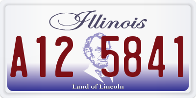 IL license plate A125841