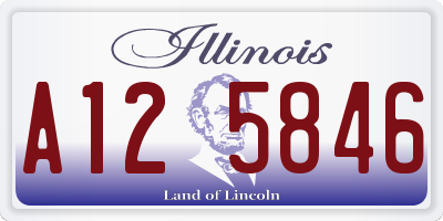 IL license plate A125846