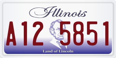 IL license plate A125851