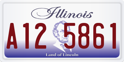 IL license plate A125861