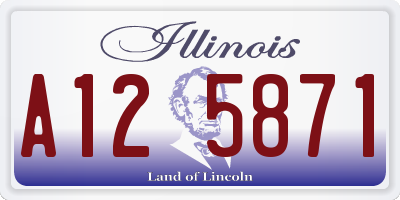 IL license plate A125871
