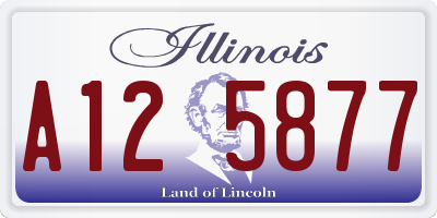 IL license plate A125877