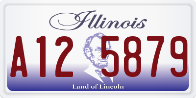 IL license plate A125879
