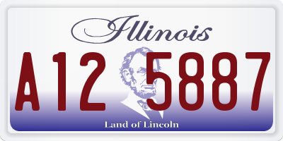 IL license plate A125887