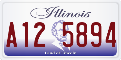 IL license plate A125894