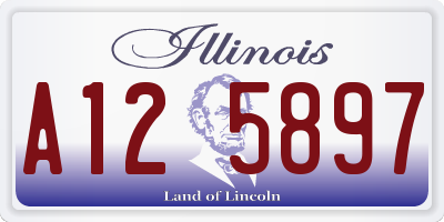 IL license plate A125897