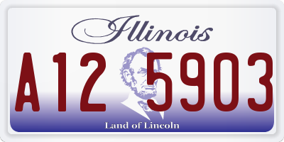 IL license plate A125903