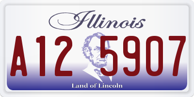 IL license plate A125907