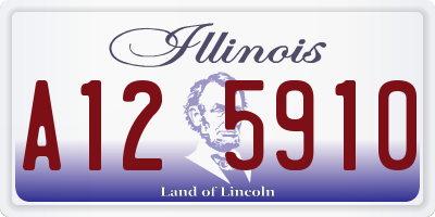 IL license plate A125910