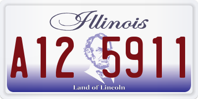 IL license plate A125911