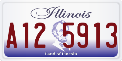 IL license plate A125913
