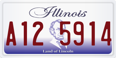 IL license plate A125914