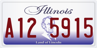 IL license plate A125915