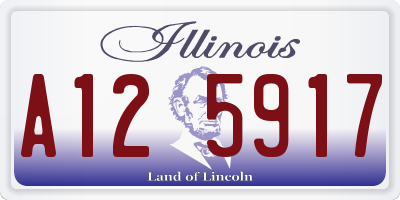 IL license plate A125917