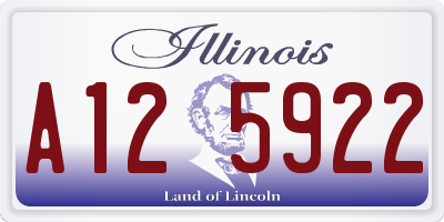 IL license plate A125922