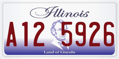 IL license plate A125926