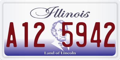 IL license plate A125942