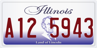 IL license plate A125943
