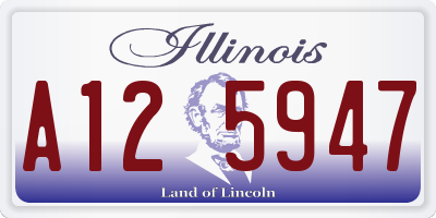 IL license plate A125947