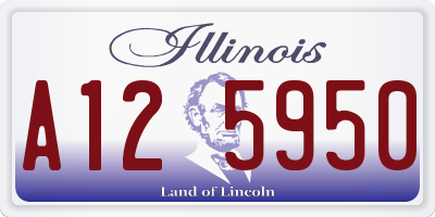 IL license plate A125950