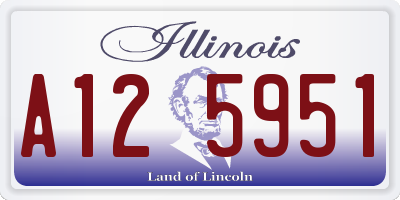 IL license plate A125951