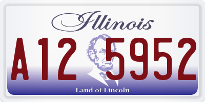 IL license plate A125952