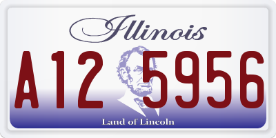 IL license plate A125956