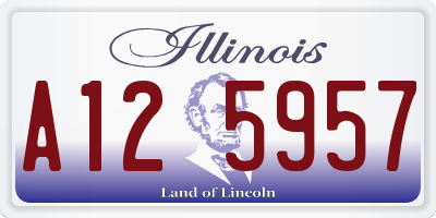IL license plate A125957