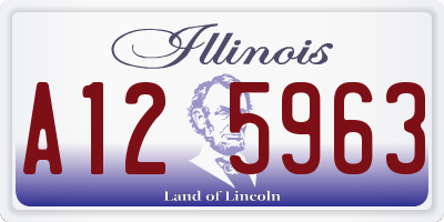 IL license plate A125963