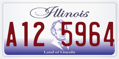 IL license plate A125964