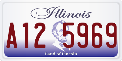 IL license plate A125969