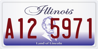 IL license plate A125971