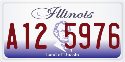 IL license plate A125976