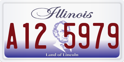 IL license plate A125979