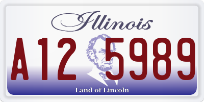 IL license plate A125989
