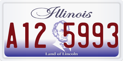 IL license plate A125993