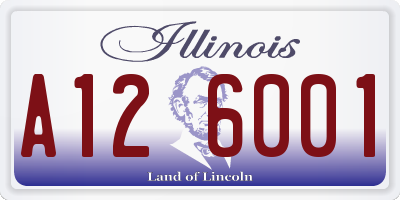 IL license plate A126001