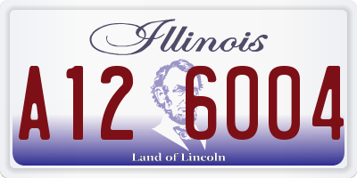 IL license plate A126004