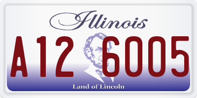 IL license plate A126005