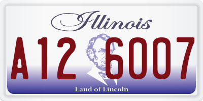 IL license plate A126007