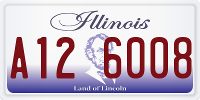 IL license plate A126008