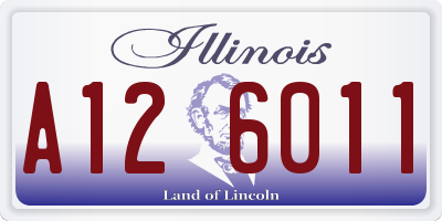 IL license plate A126011