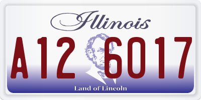 IL license plate A126017