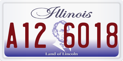 IL license plate A126018