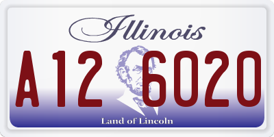 IL license plate A126020
